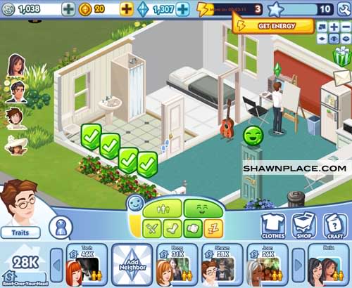 SIMs Social Facebook