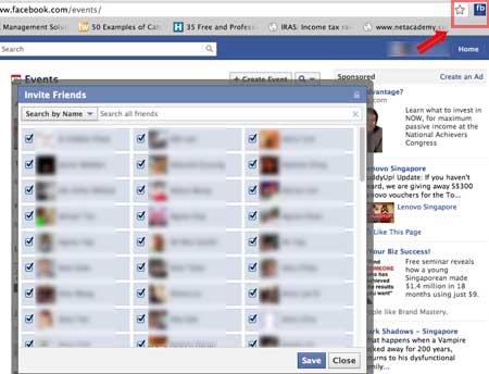 Select All Friend Facebook